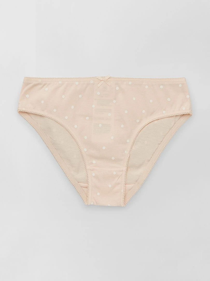 Culottes en jersey avec nœud fantaisie   Lot de 4   Bleu