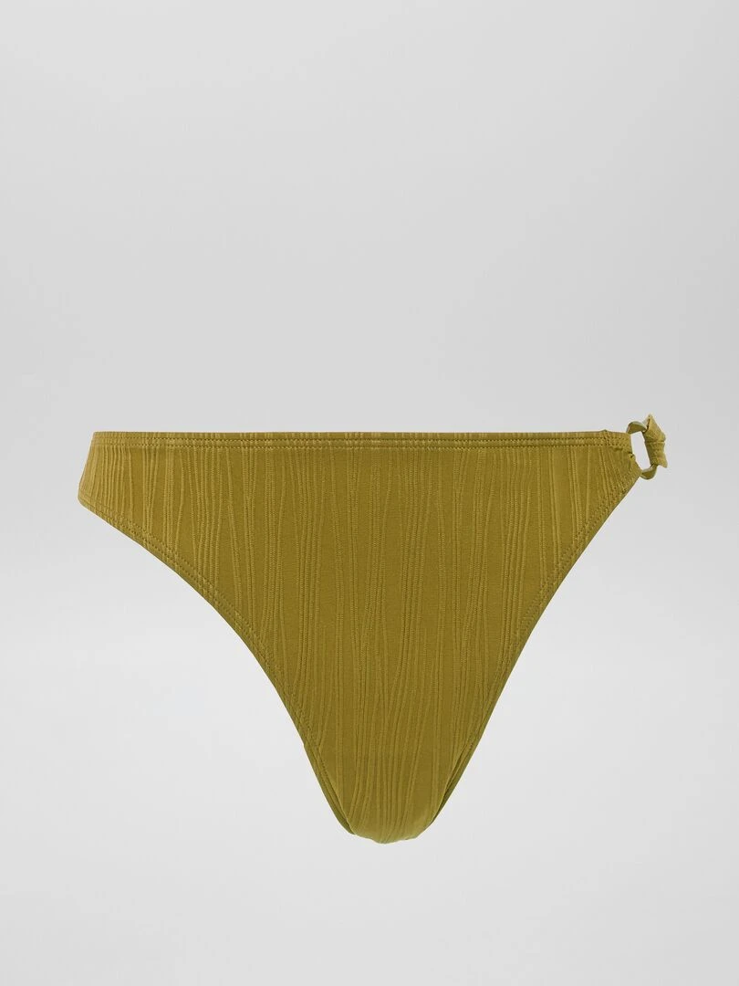 Culotte de bain échancrée taille haute   Vert