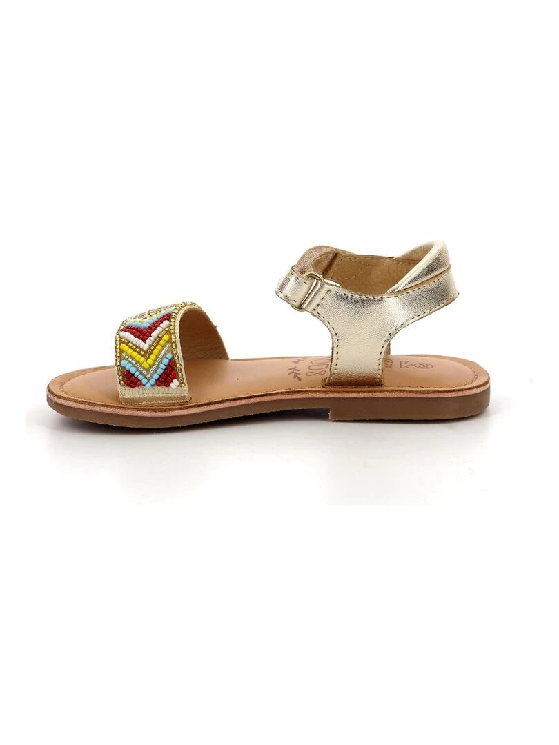 Sandales Cuir Capearls   Doré/or