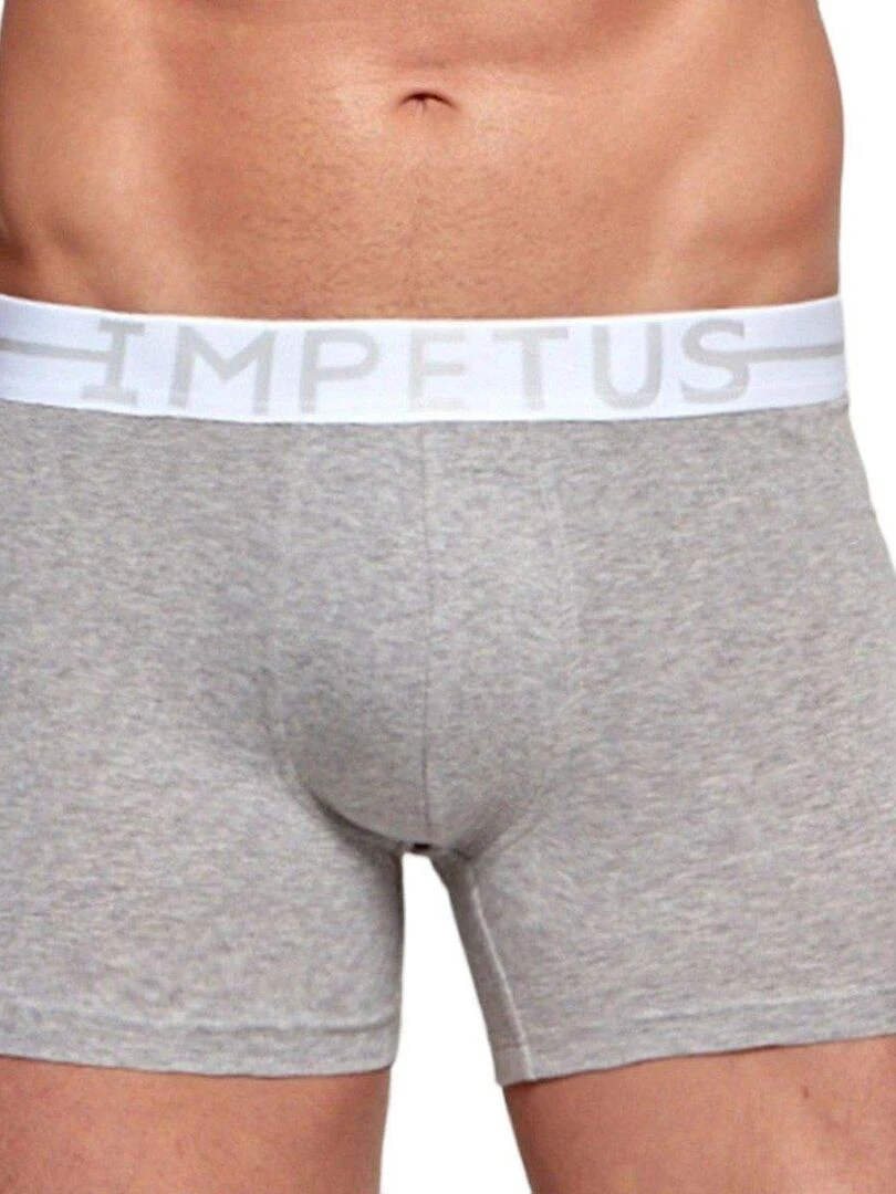Boxer coton stretch Essentials Gris