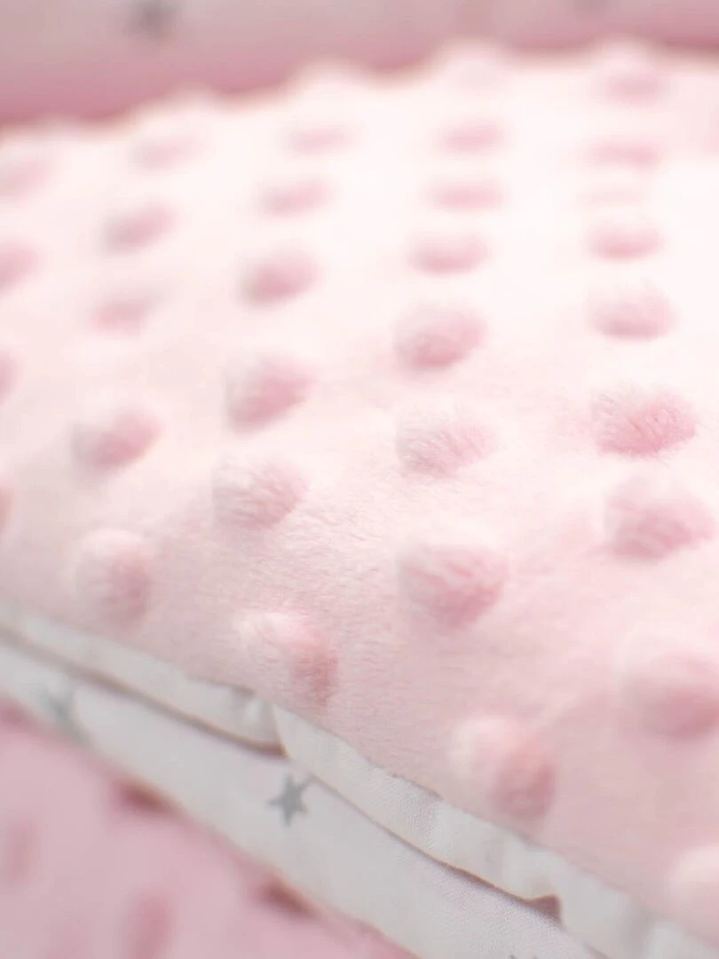 Grande couverture enfant plaid en minky Stella Rose