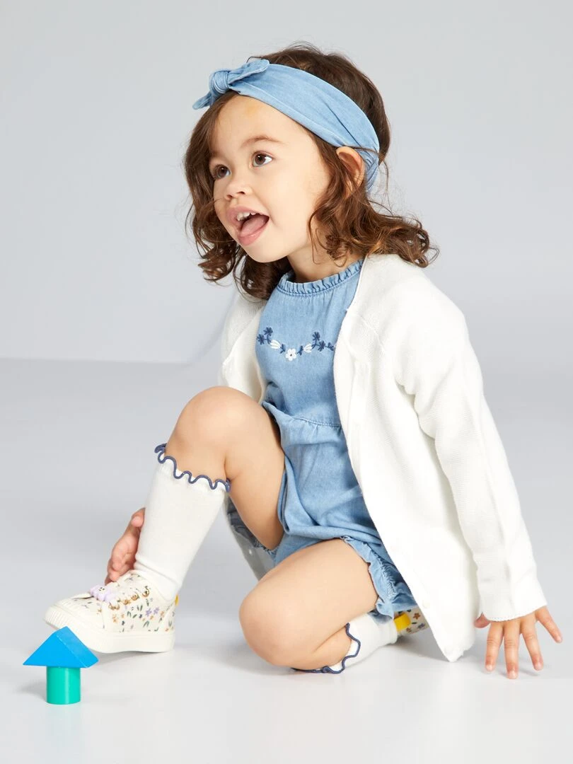 Ensemble barboteuse avec accessoires   Bleu