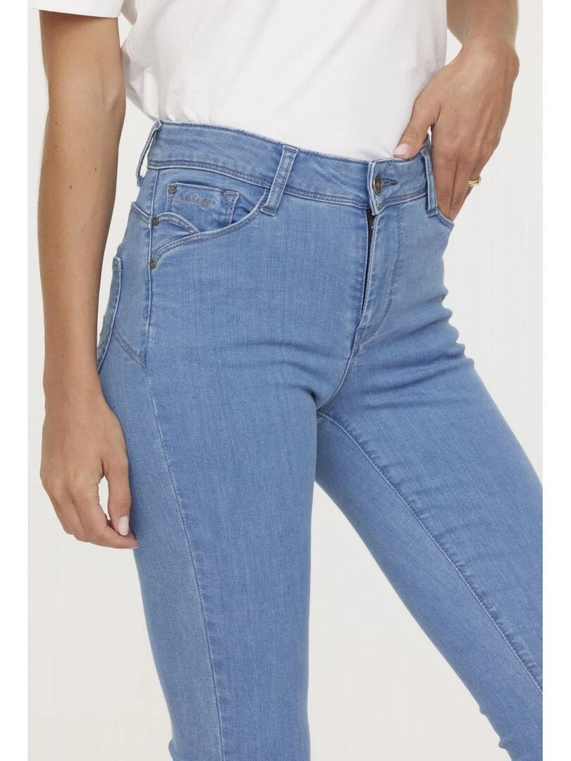 Lee Cooper   Jean coton slim JINNIE   Bleu ciel