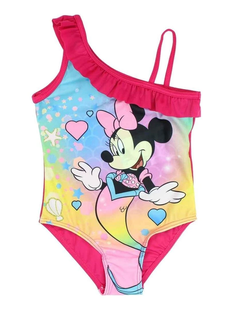 Disney Maillot De Bain fille imprimé Minnie Rose fushia