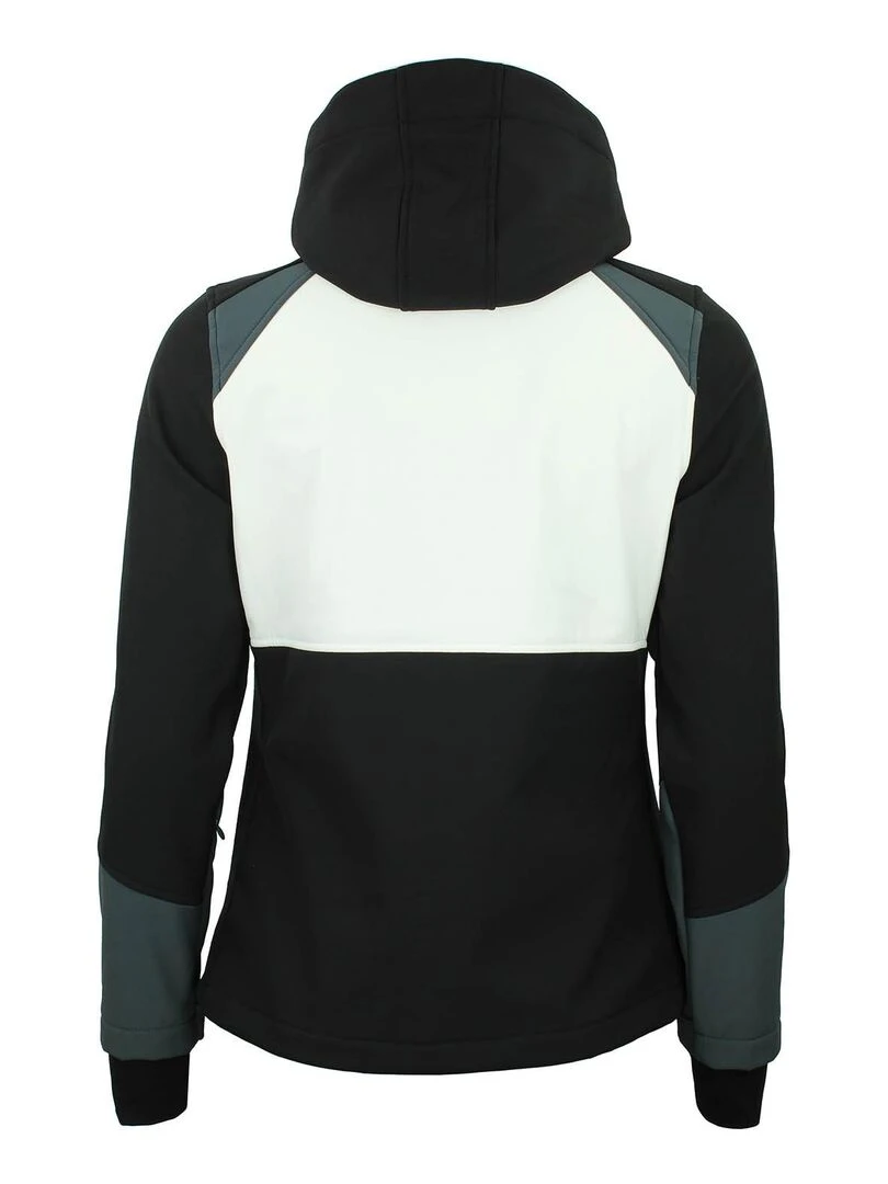 Blouson softshell femme AMETIS PEAK MOUNTAIN Noir Noir