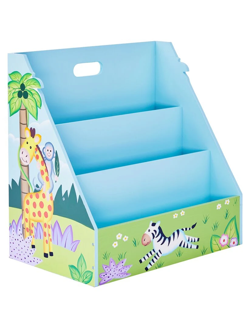 Meuble de rangement livres magazines étagère bibliothèque enfant garçon Sunny Safari Fantasy Fields Bleu