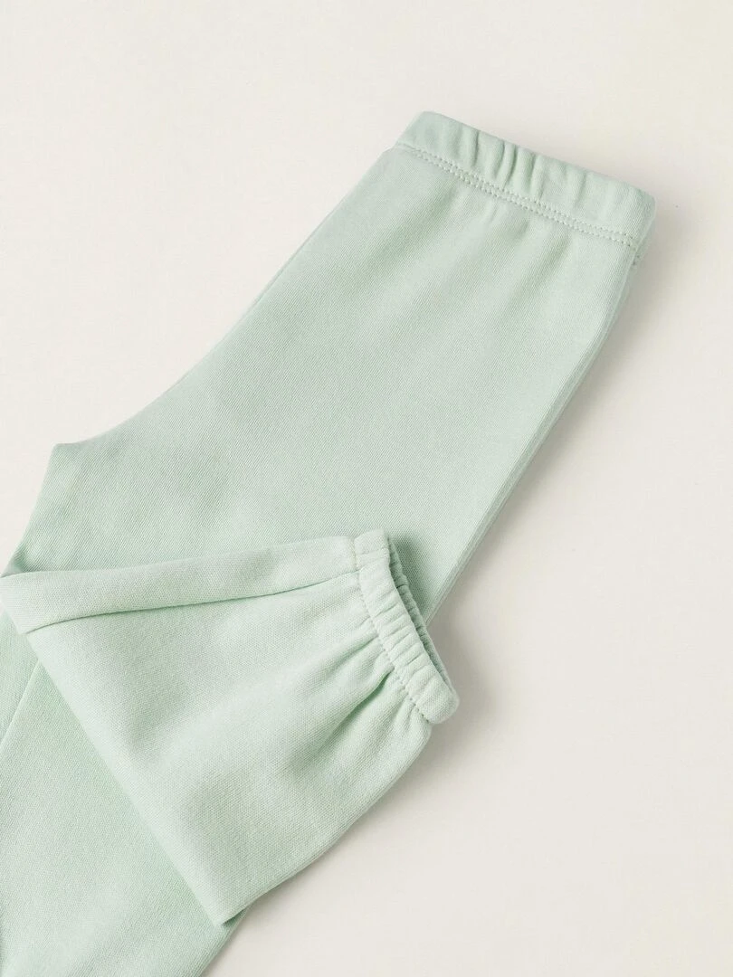 Pyjama en coton pour bébé fille 'Papillons' manches longues BOUQUETS DES MIMOSAS   Vert clair