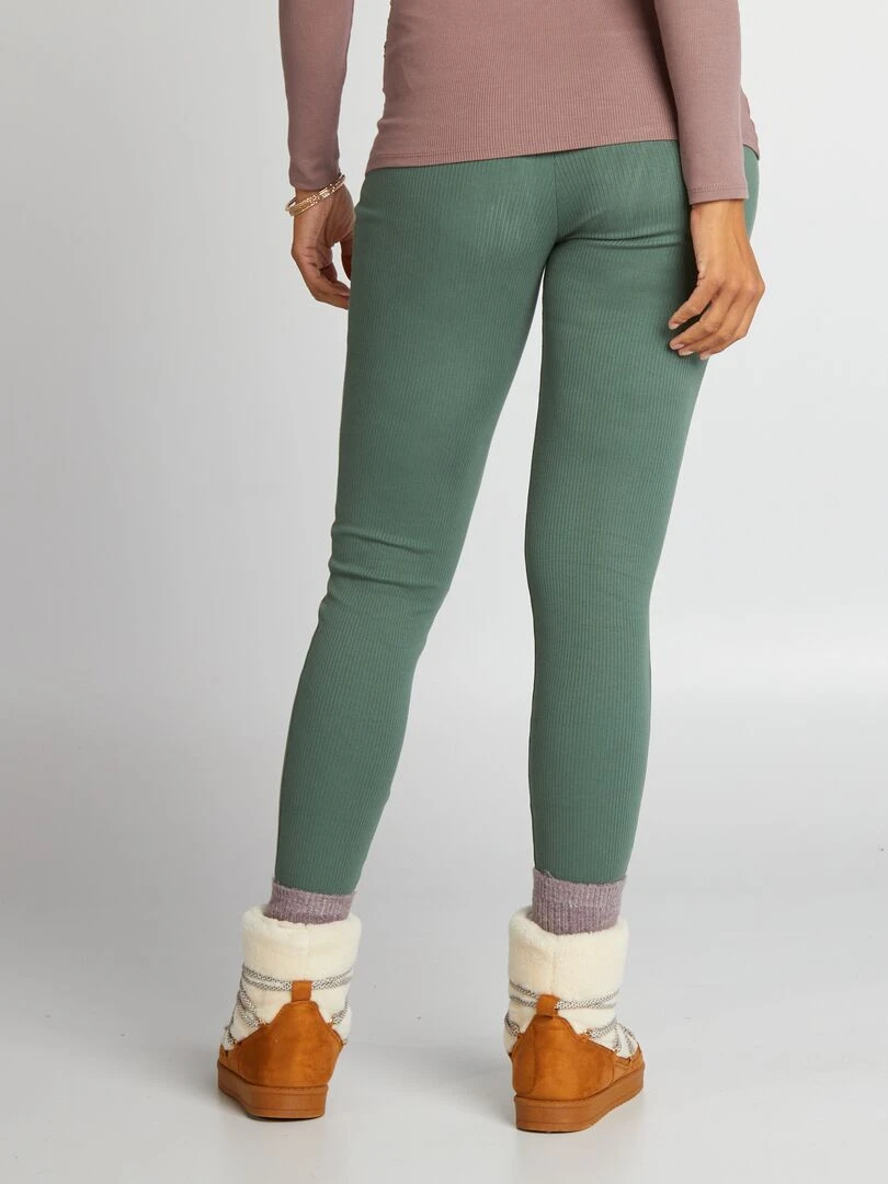 Legging maternité   vert grisé
