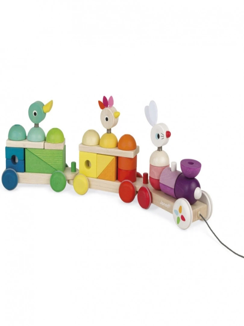 Train géant multicolore zigolos   N/A