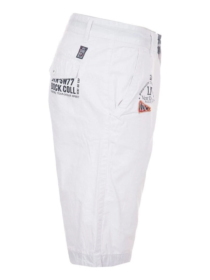 Bermuda homme CANARY   VENT DU CAP   Blanc