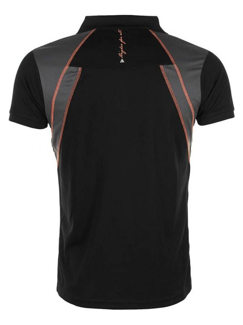 Polo manches courtes homme CALYPSO PEAK MOUNTAIN Noir Noir