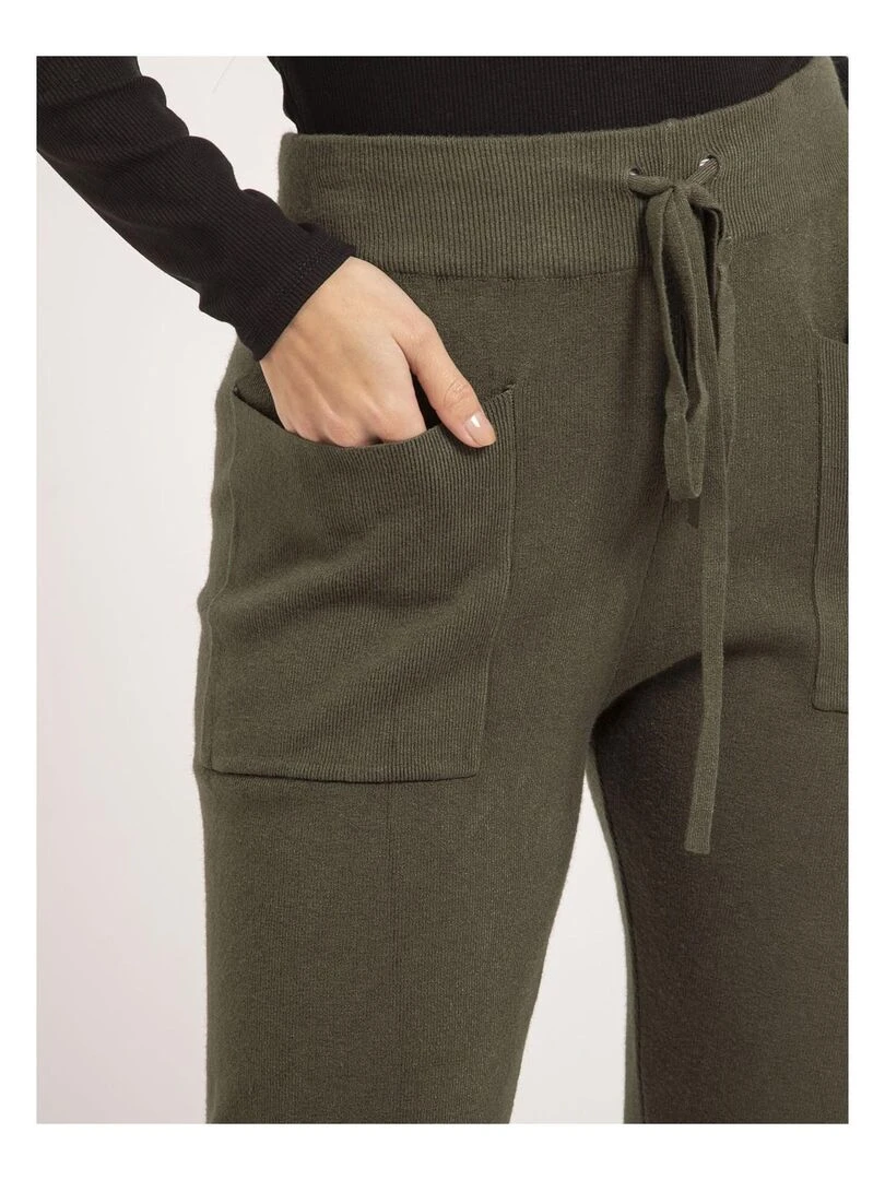 Pantalon jogging en maille ELSA   Kaki