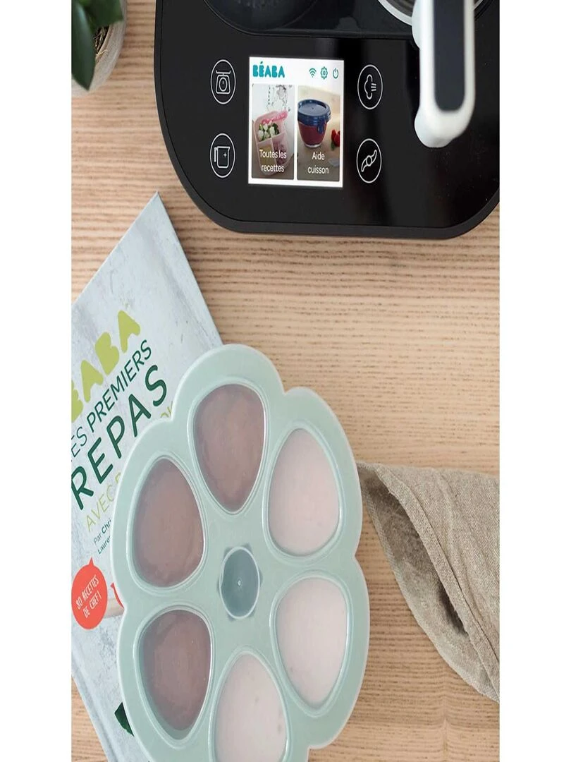 Moule de congélation multi portions silicone Sage green (6 x 90 ml) Vert