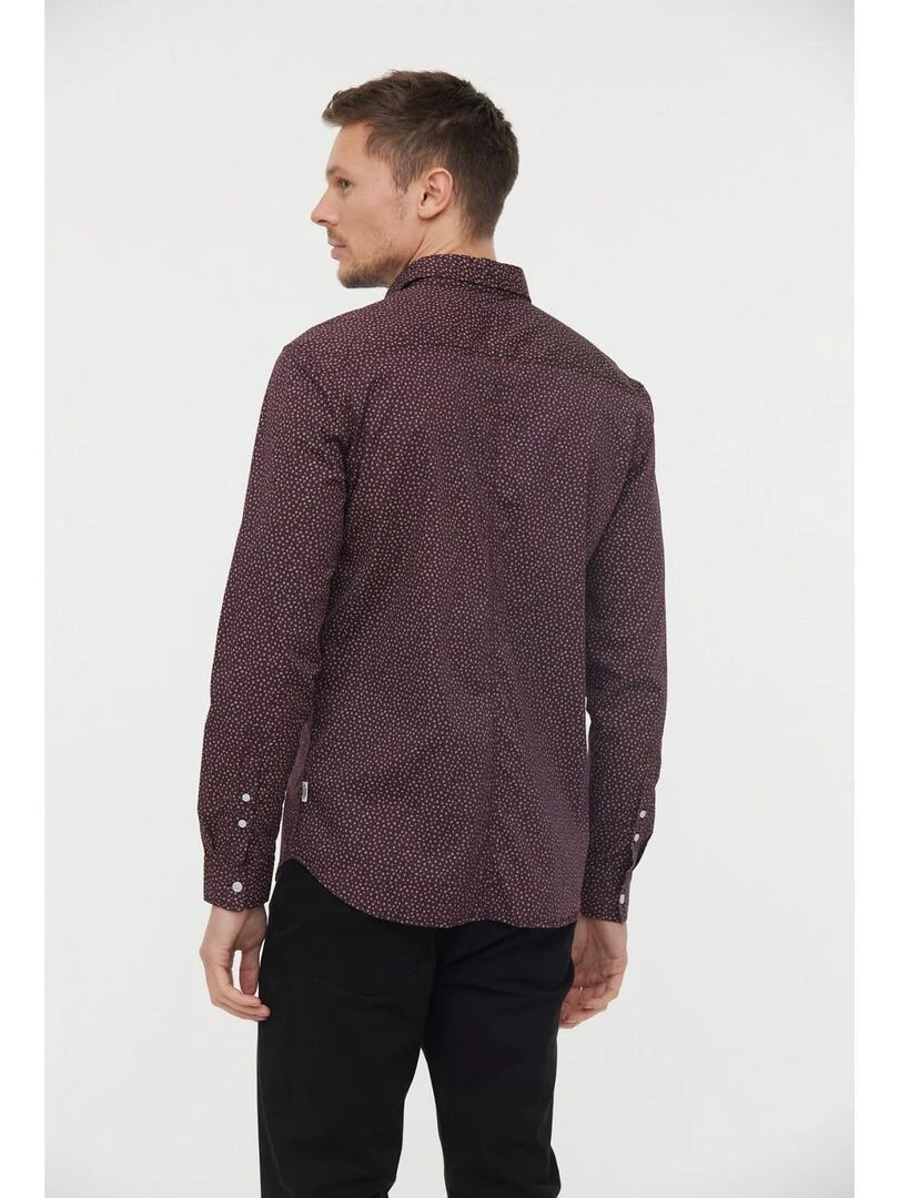 Lee Cooper   Chemise manches longues coton regular DOKIN   Violet aubergine