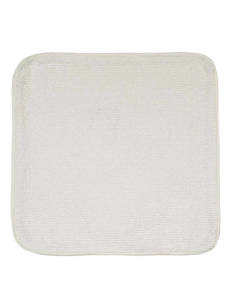 Housse de coussin passepoilée Blanc cassé
