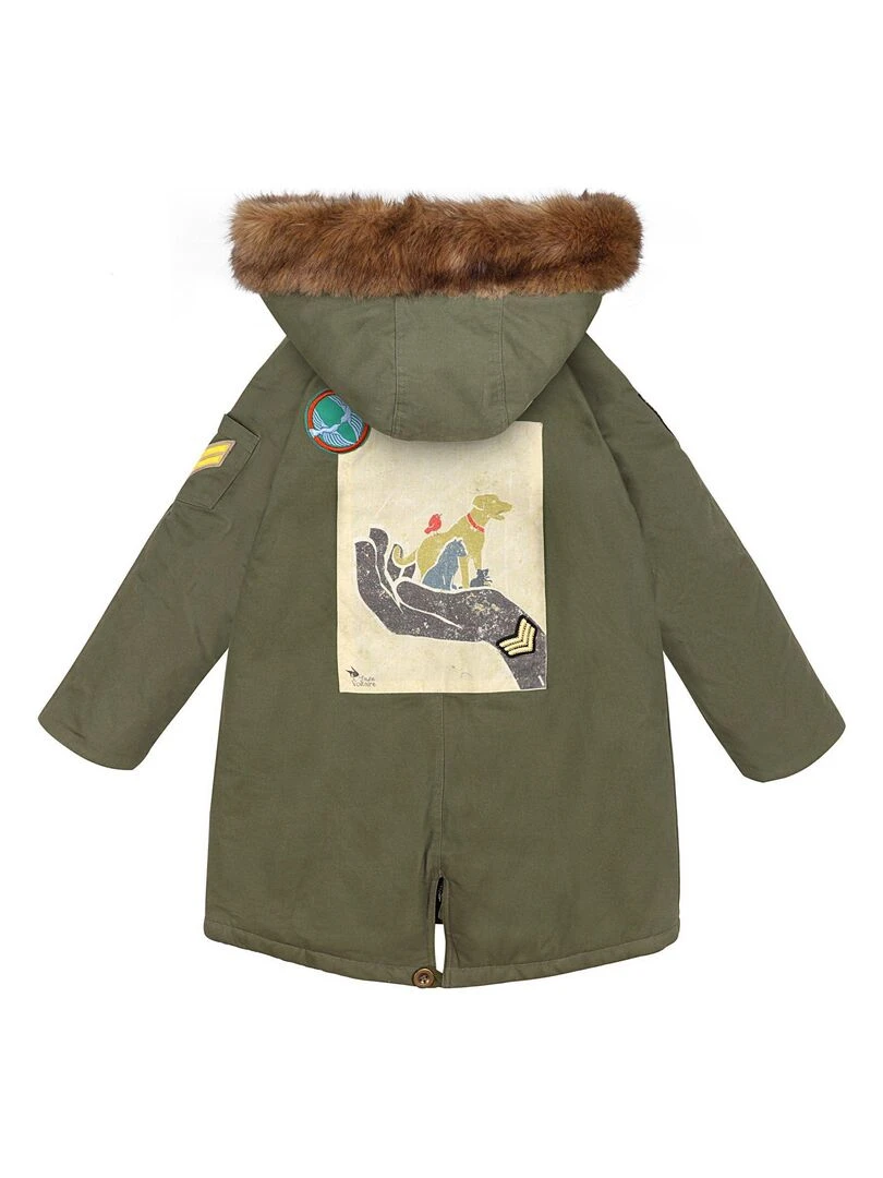 Parka Longue Chaude pour Homme  Taille XS S M L XL  ROCK & PEACE   'LA FAUTE A VOLTAIRE'   Kaki