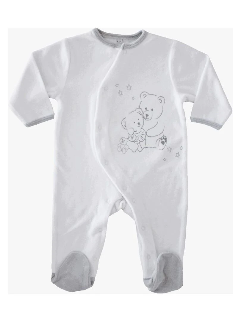 Pyjama "DOUX CÂLIN" LES CHATOUNETS Blanc