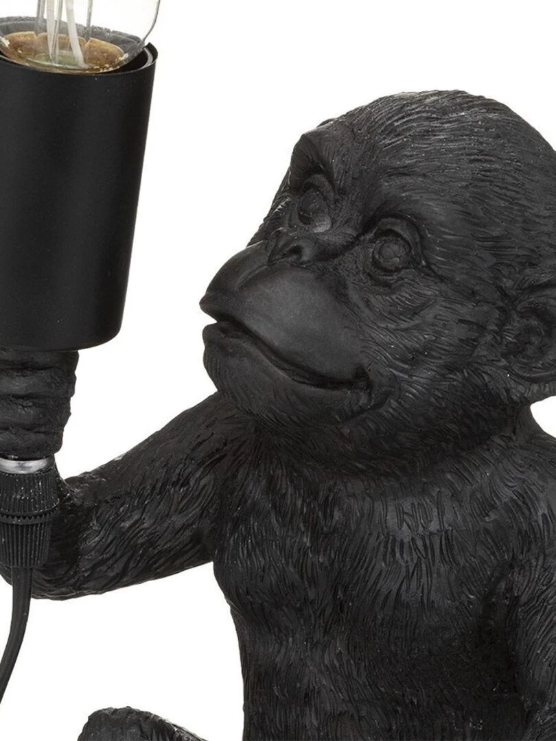 Lampe Singe noir H24.5   Noir