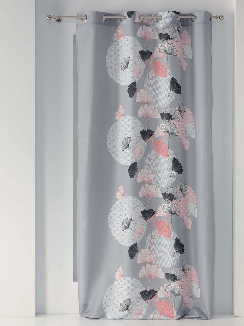 Rideau à oeillets Blush Eden Gris