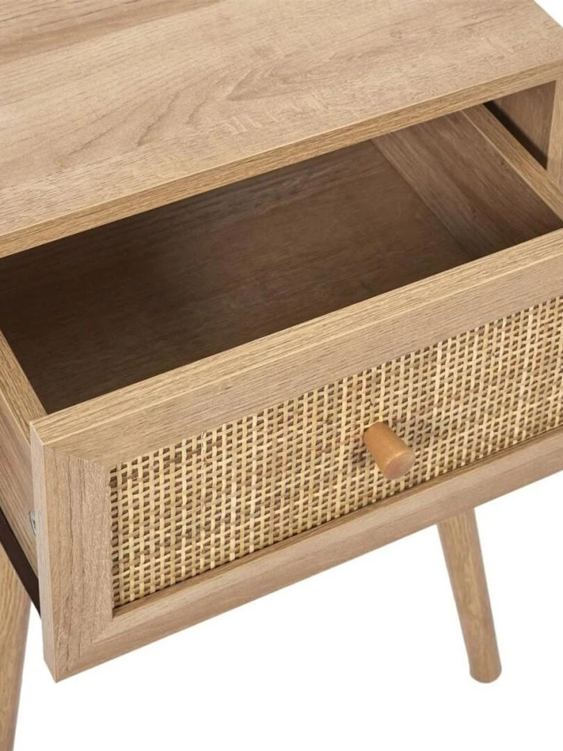 Table de chevet 1 tiroir Bali   Beige