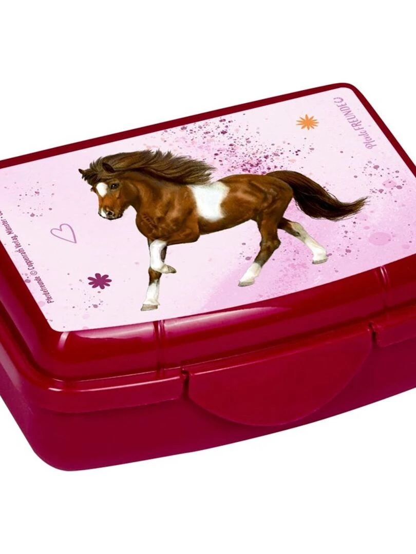 Mini boîte à goûter Amis des chevaux Multicolore
