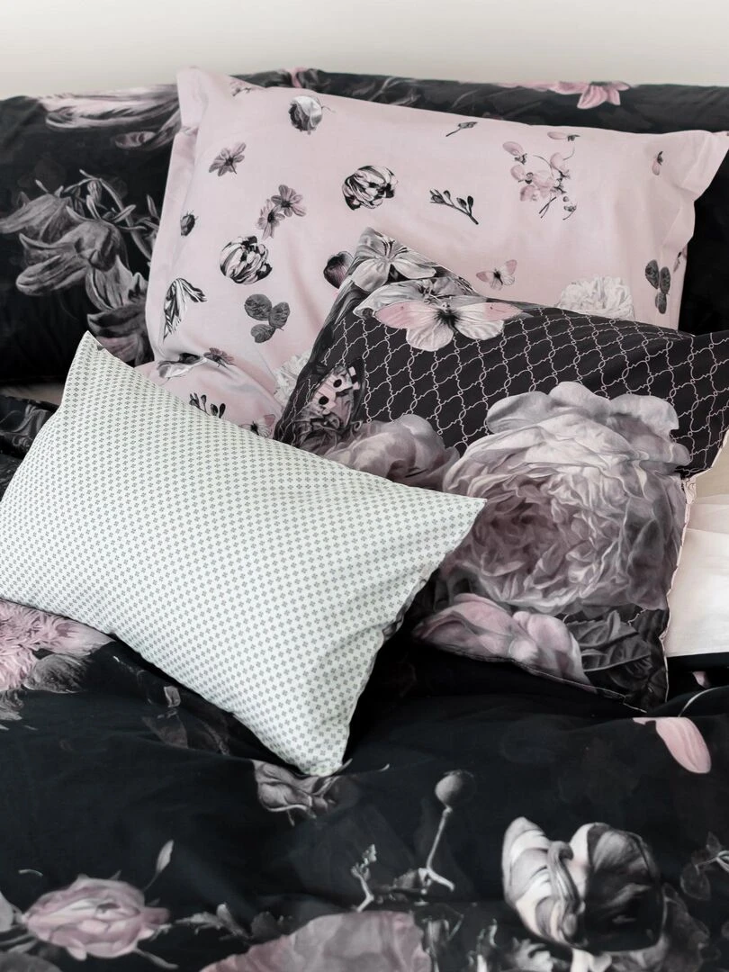 Housse de coussin Walk "Happyfriday"   Blanc