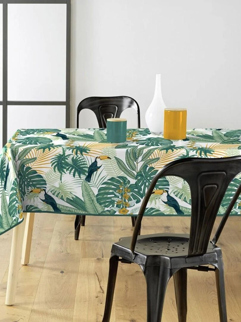 Nappe rectangulaire 140x240 cm Textilia Guyana Vert
