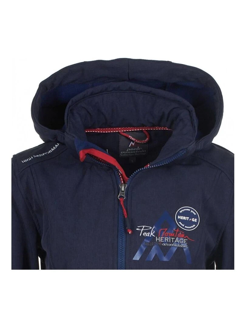 Blouson softshell femme AMONT   PEAK MOUNTAIN   Bleu marine