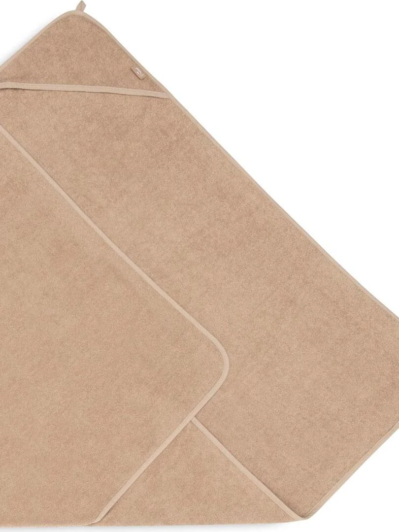 Cape de bain en éponge Biscuit (100 x 100 cm)   Marron