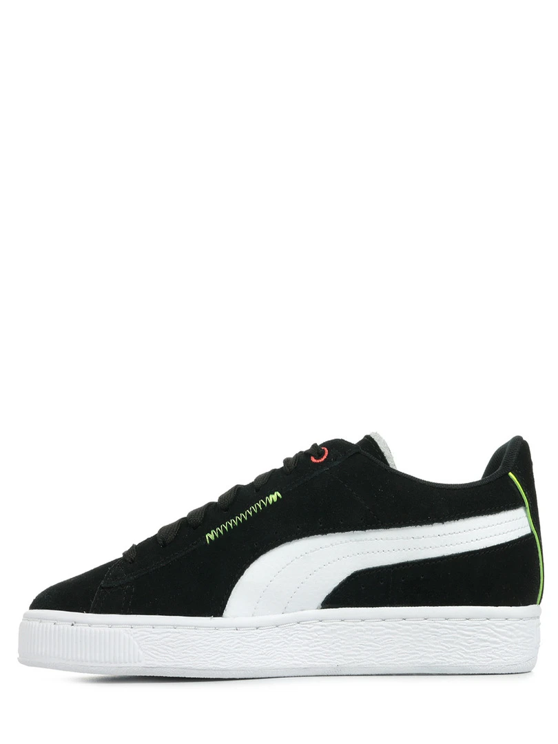 Baskets Suede Displaced   Noir Blanc