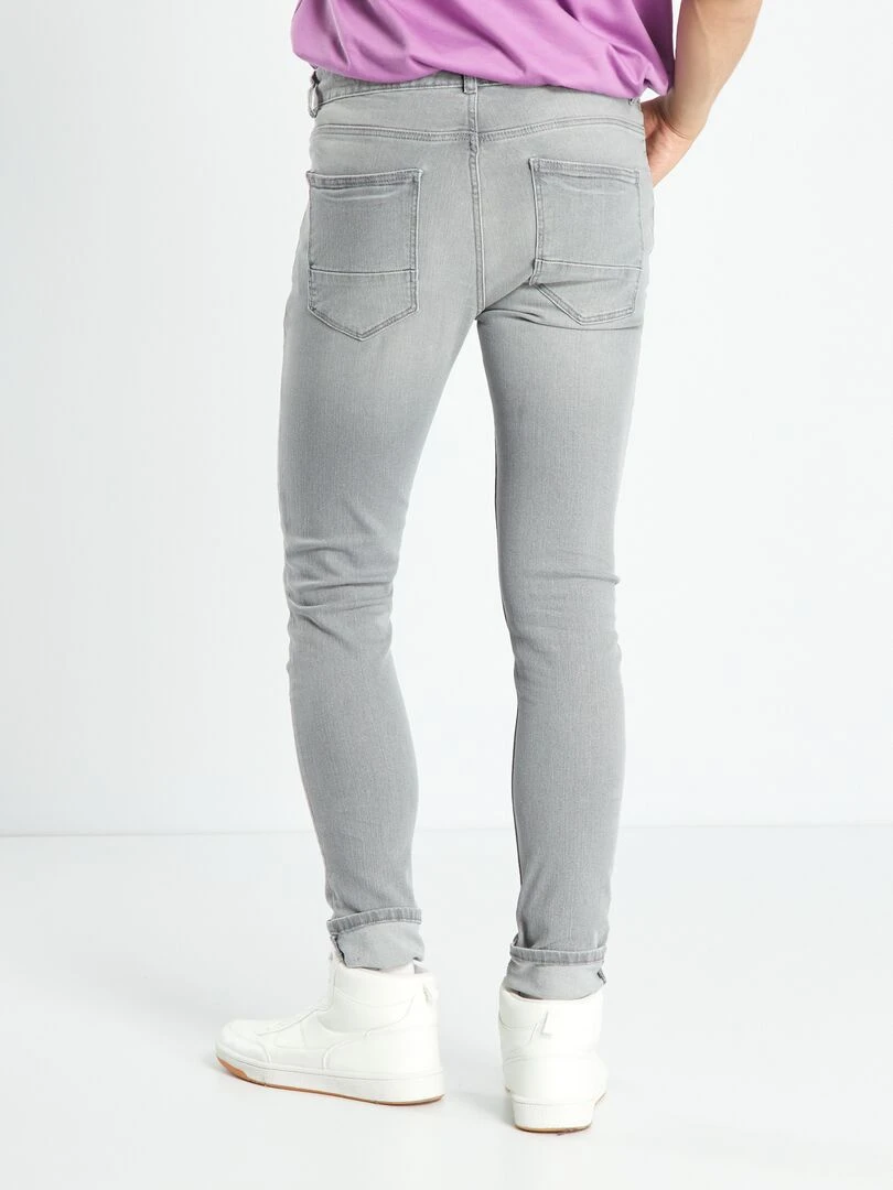 Jean skinny à 5 poches   gris