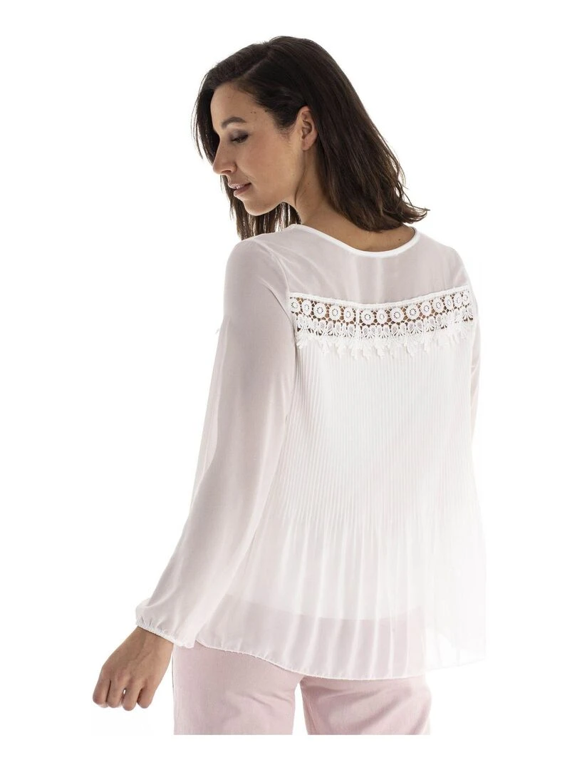 Chemisier rond CHEAN   Gérard Pasquier   Blanc