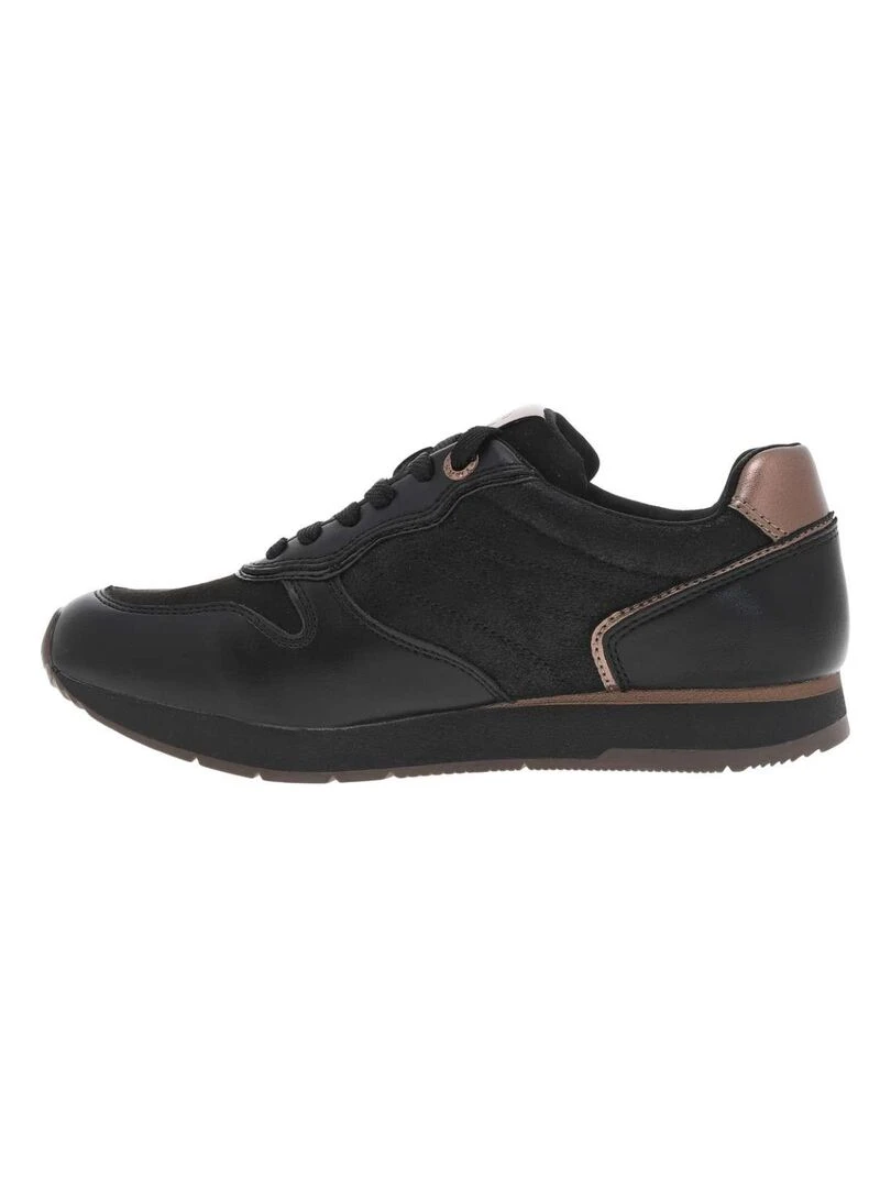 TAMARIS   Baskets talon plat   Noir
