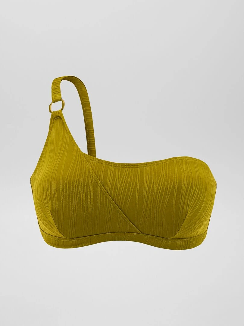 Haut de maillot de bain asymétrique   Vert