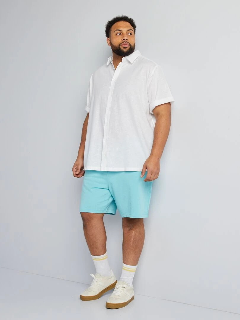Chemise manches courtes blanc