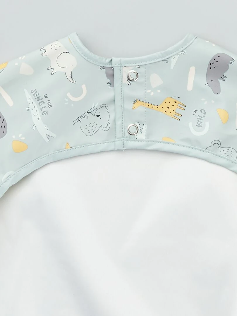 Bavoir imperméable imprimé   Bleu