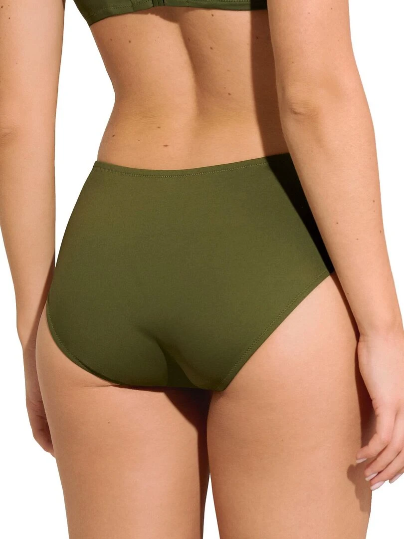 Bas maillot slip de bain shapewear taille haute Union Island Vert