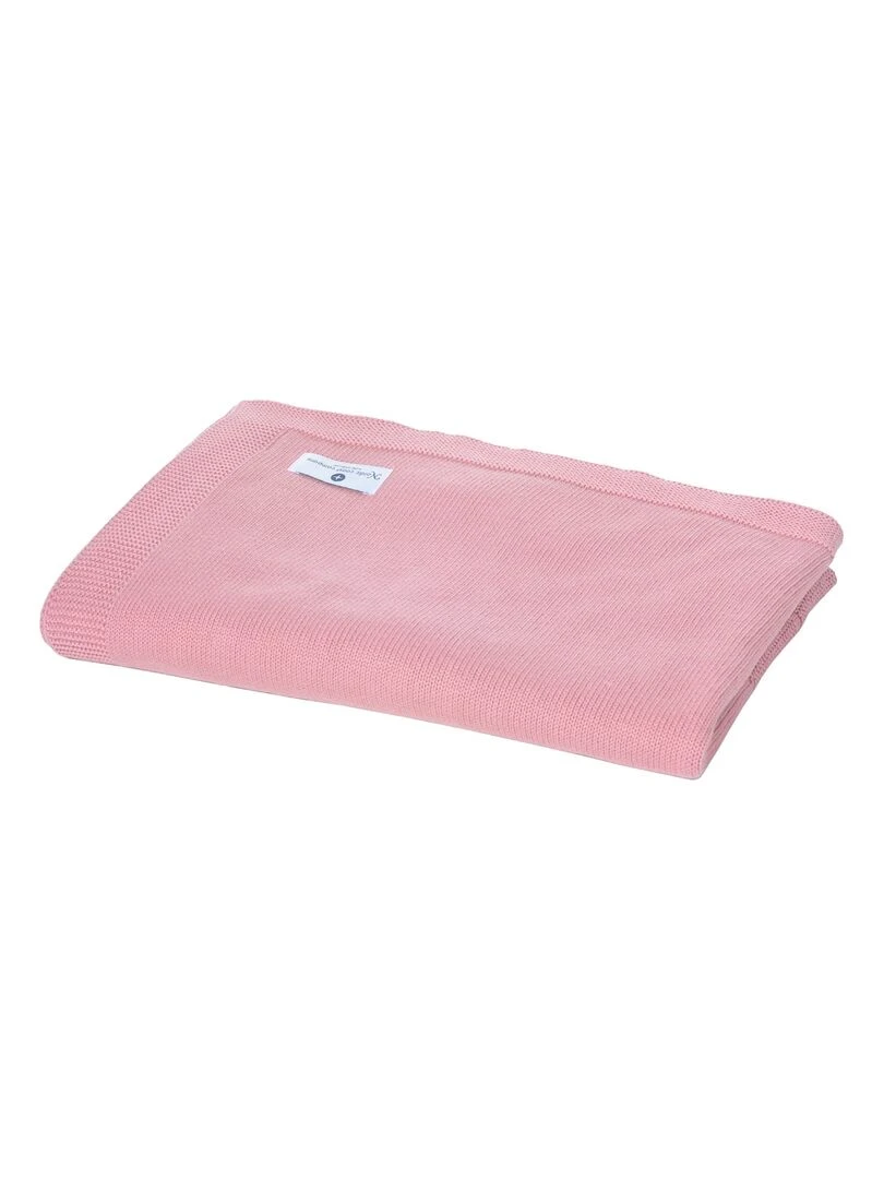 Couverture bébé nuage en coton 70 x 100 cm   Rose foncé