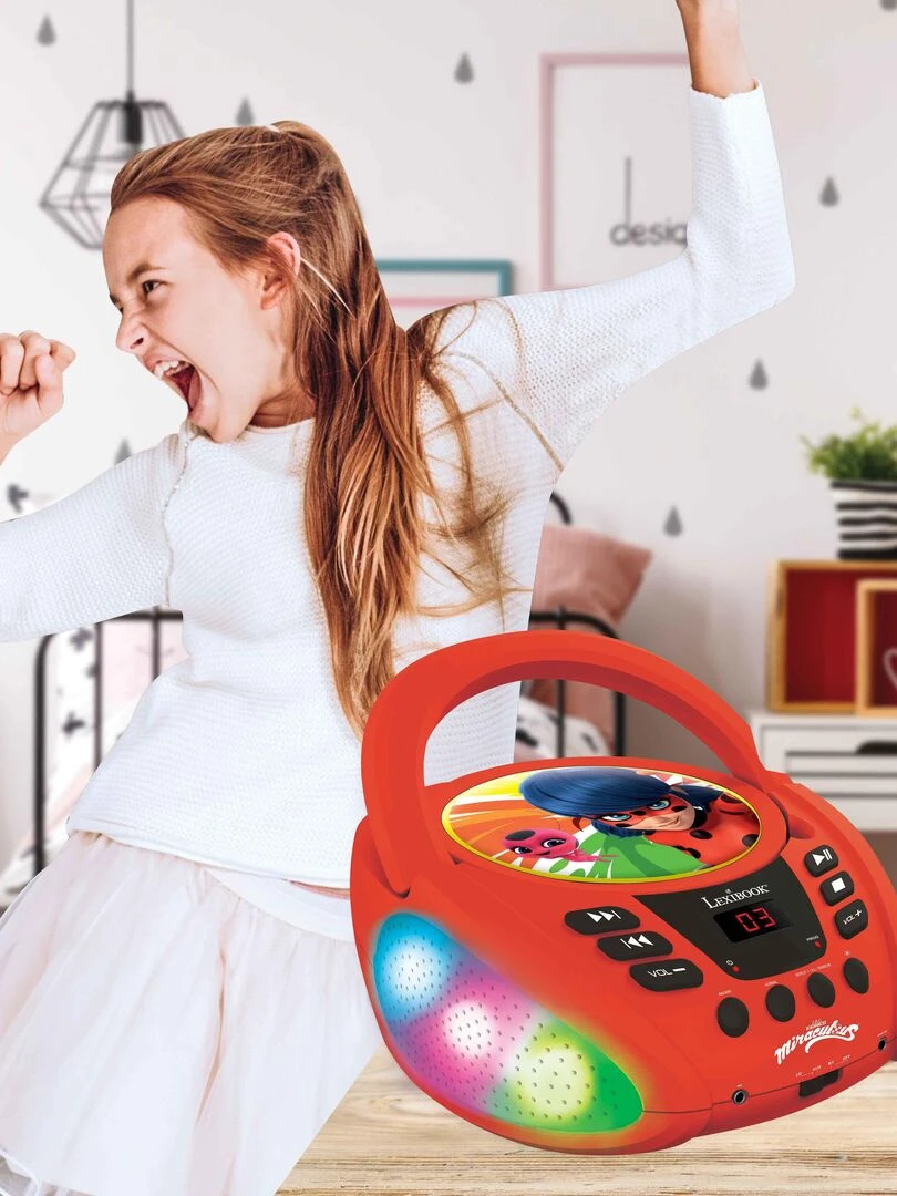 Lecteur Cd Bluetooth Lumineux Miraculous   N/A