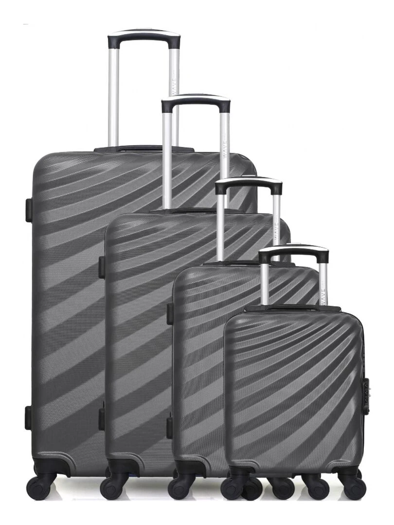 WAVE PARIS SET DE 4 DANUBE M Gris foncé