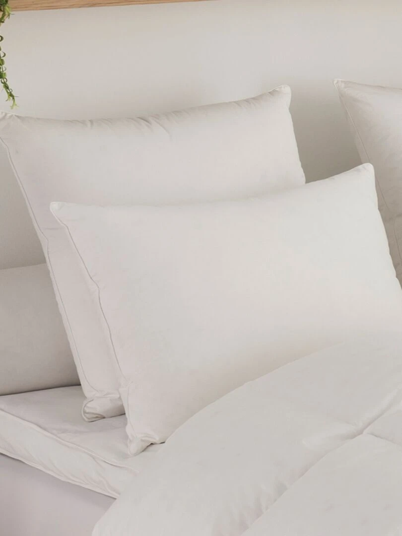 DODO Oreiller Micro Green Toucher Duvet FERME Blanc
