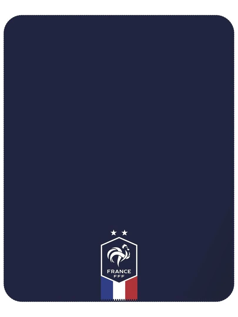 Plaid polaire imprimé FFF HEXAGONE Bleu foncé