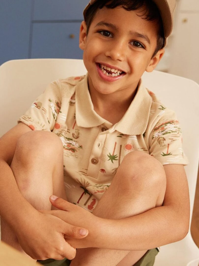 Polo garçon Nomad   Beige sable