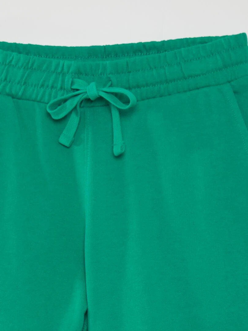 Short uni en molleton   Vert