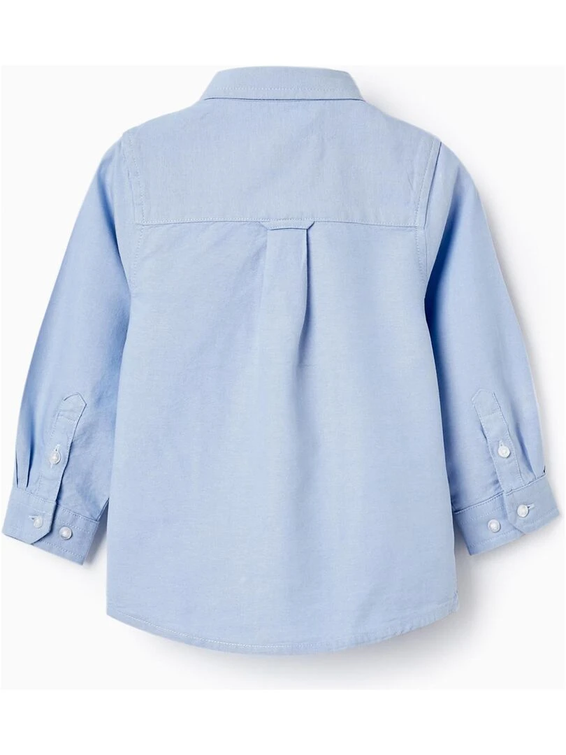 Chemise Classique en Coton pour Bébé Garçon manches longues ALPINE LUXURY Bleu clair