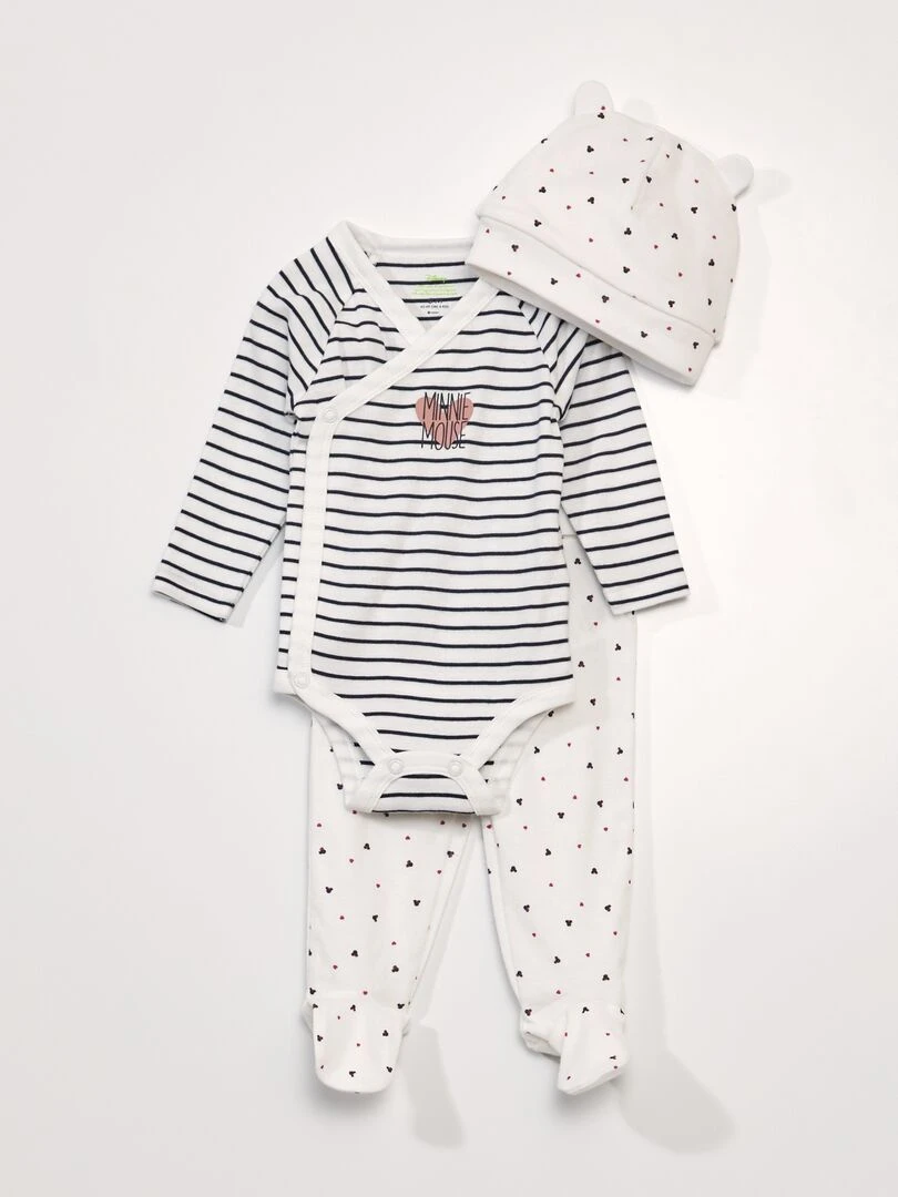 Ensemble 3 pièces Body + legging + bonnet 'Minnie' Minnie