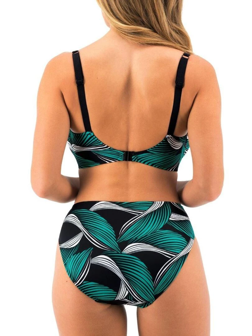 Haut de maillot de bain twisté Saint Lucia   Noir