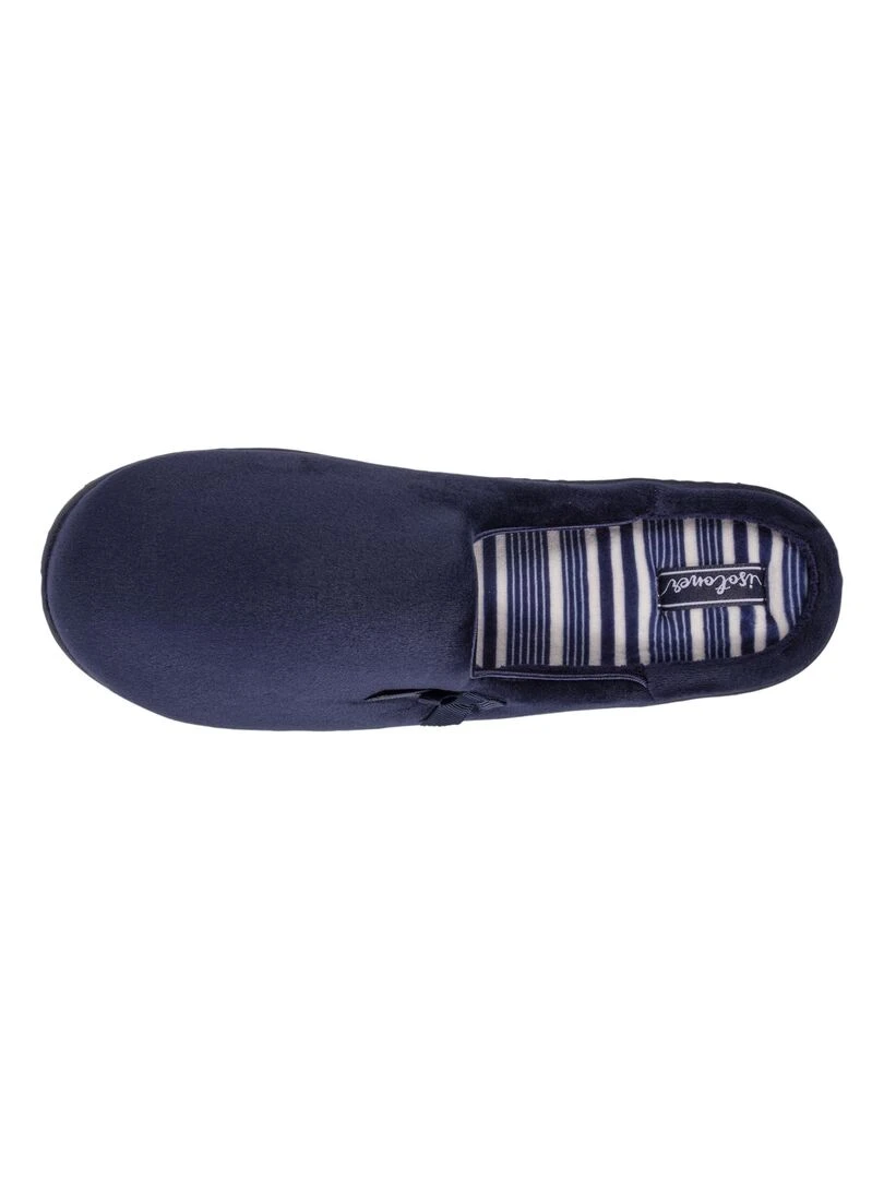 Chaussons mules Femme Marine Bleu marine