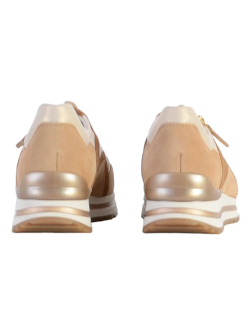 Basket Cuir Gabor Foulard   Beige