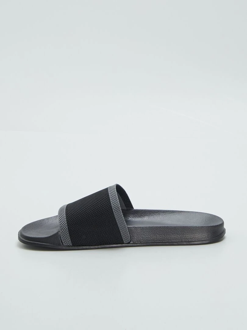 Sandales en tissu ajouré   noir